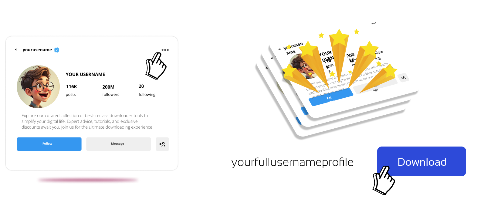 Pobieracz pełnego profilu z Instagrama