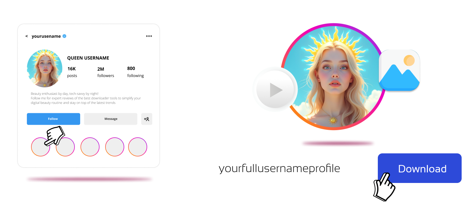 Pobieracz okładek wyróżnionych relacji z Instagrama