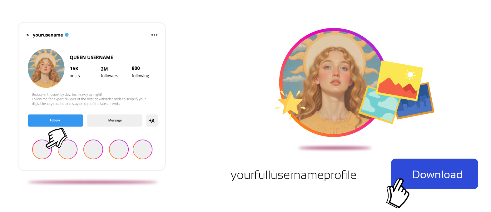 Скачиватель миниатюр Highlights инстаграм