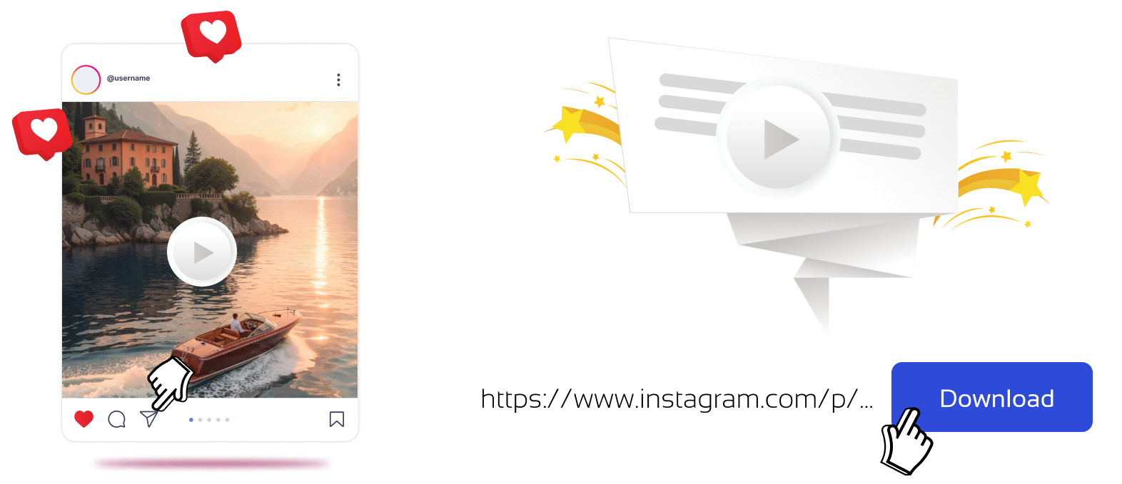 محمل تعليقات فيديو إنستغرام