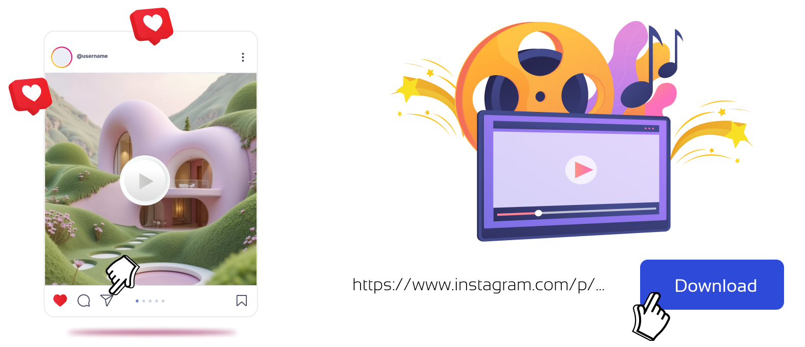 Instagram-videon lataaja